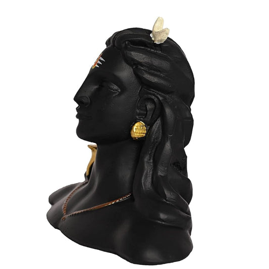 Lord Adiyogi Shiva Statue for Car Dash Board, Pooja &amp; Gift, Mahadev Murti/Idol, Lord Adiyogi Shankara for Home &amp; Office Decor.