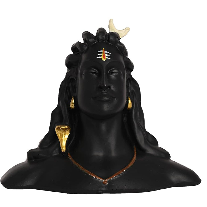 Lord Adiyogi Shiva Statue for Car Dash Board, Pooja &amp; Gift, Mahadev Murti/Idol, Lord Adiyogi Shankara for Home &amp; Office Decor.