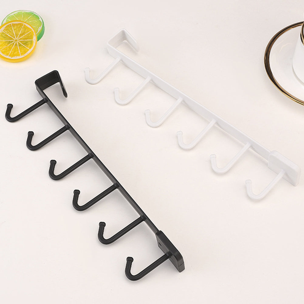 Plastic Nail Free Towel Cup Holder - Cup Holder | Easy Install available in black and white colors, ideal for kitchen or bathroom organization.