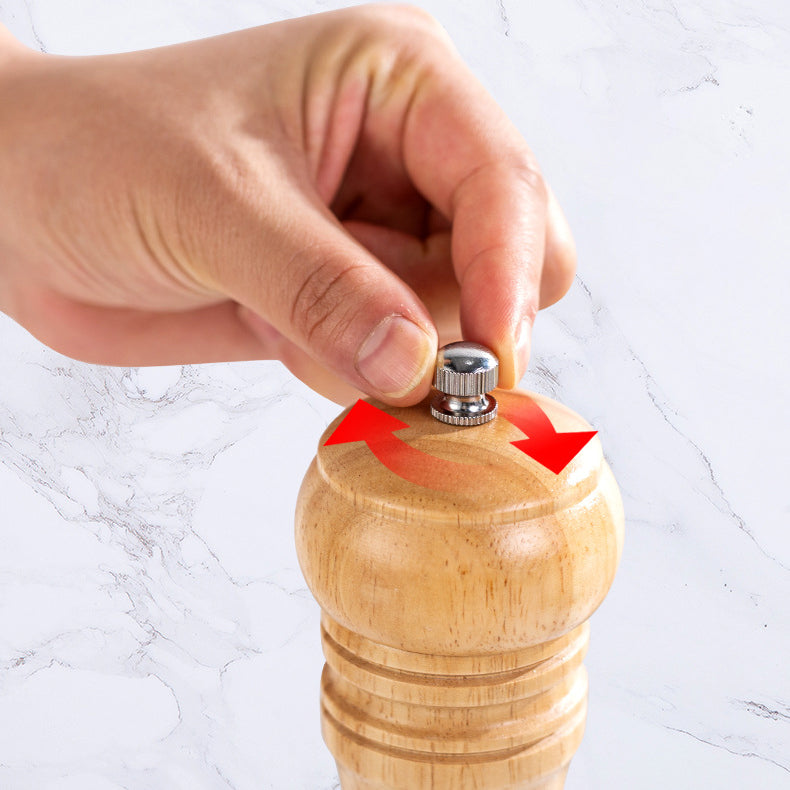 Wooden Pepper Mill Grinder 6"