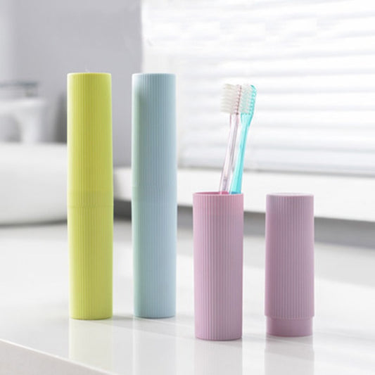 Colorful Toothbrush Travel Case Cover - Durable & Portable | Bamagate.com, ideal for keeping toothbrushes clean and organized while traveling.