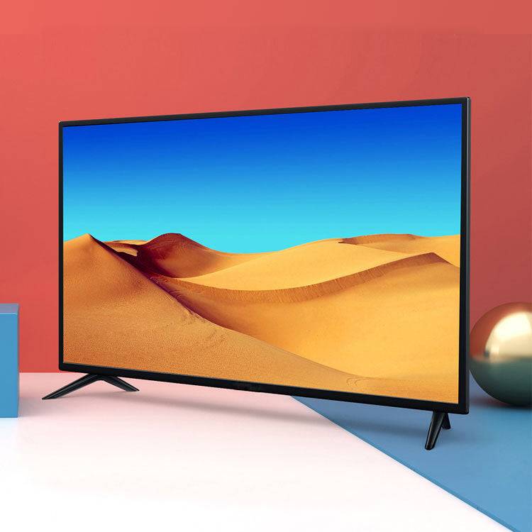 Mitshu 32" Smart LED TV MTV-SM832 with slim bezel design displaying desert landscape. Best TV price in Sri Lanka for Android smart TVs.