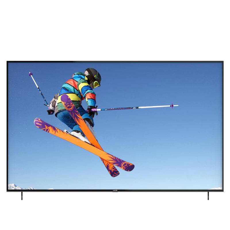 Mitshu 32" Smart LED TV MTV-SM832 showing vibrant ski action scene. Ideal Android TV for home entertainment in Sri Lanka.