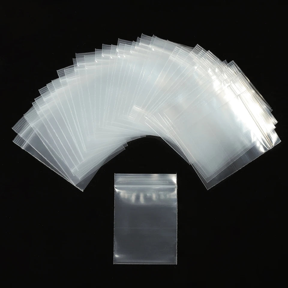
50pcs 3X4 Inch Clear Ziplock Bags