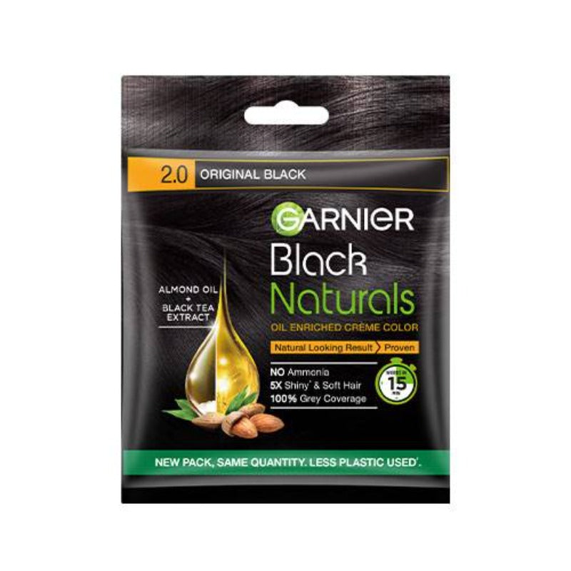 Garnier black colour shampoo