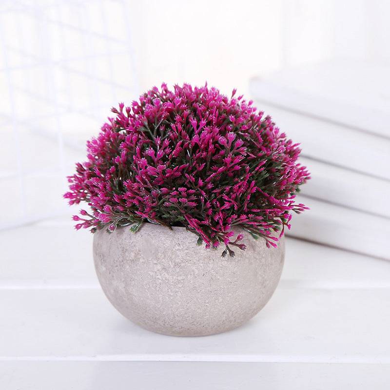 Artificial Plant with Cement Pot