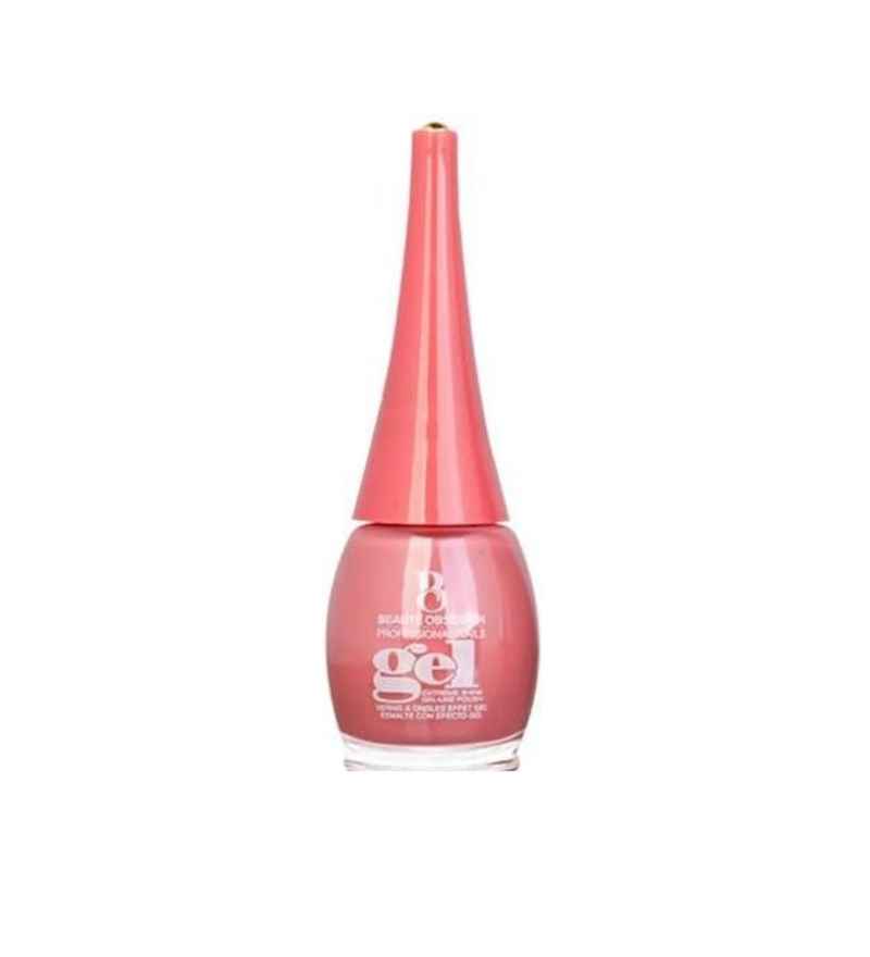 B.O Nail Polish Lacquer Kate Pink in a sleek gel bottle with a long pink cap, ideal for salon-quality nail care. Available at Bamagate, Sri Lanka.