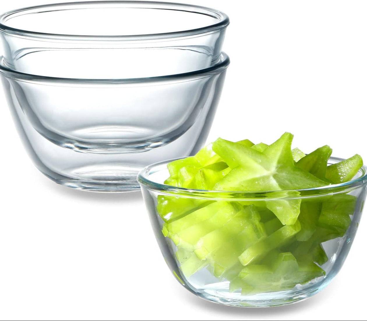 Borosilicate Glass Salad Bowl Set