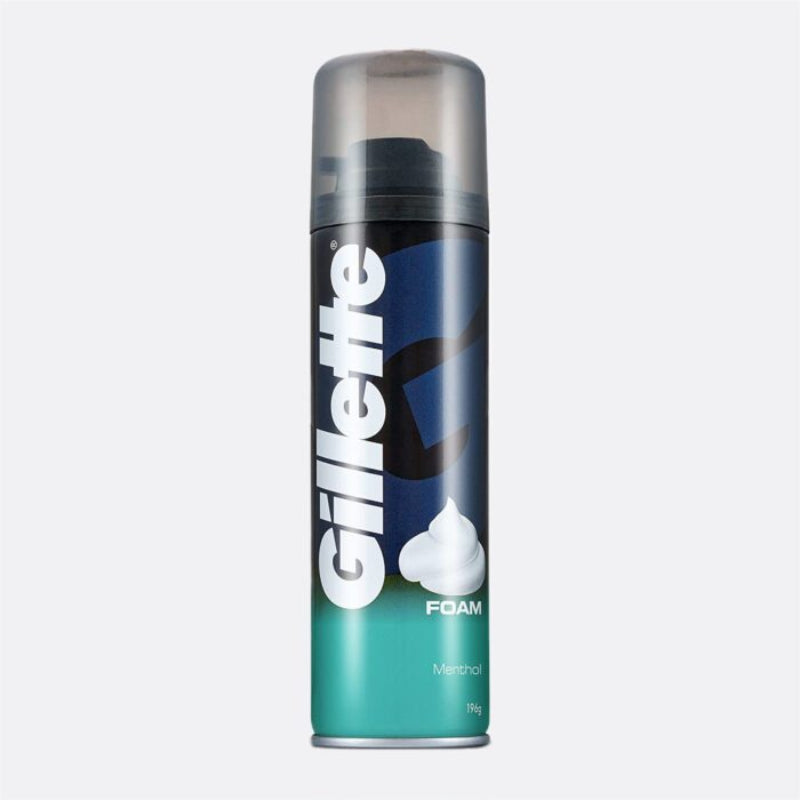 Gillette Classic Menthol Shave Foam offers a refreshing shaving experience that soothes the skin while providing a close, comfortable shave.