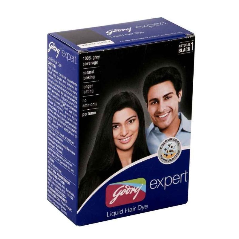 Godrej Expert Liquid Hair Dye Natural Black 40 ml