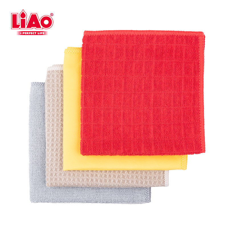 4PCS Microfiber Cloth Multi Colour 30 x 40 cm