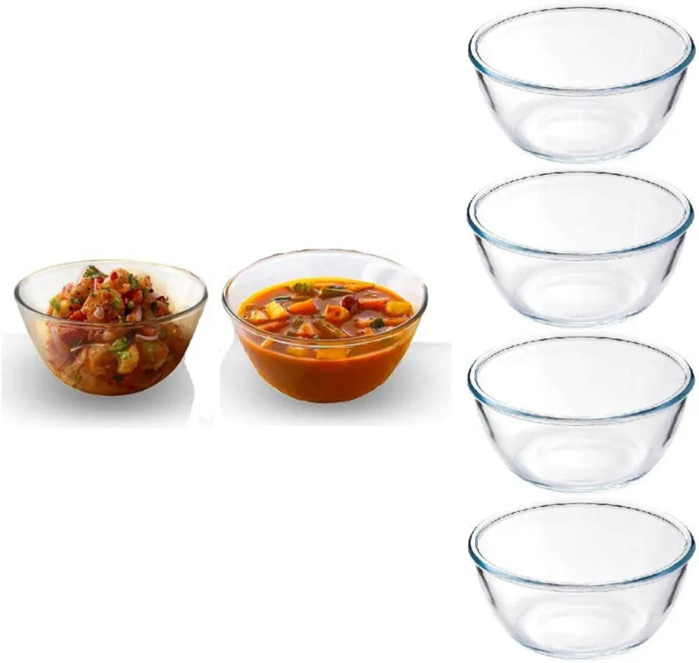 6 PCS Glass Bowl Set for Dessert