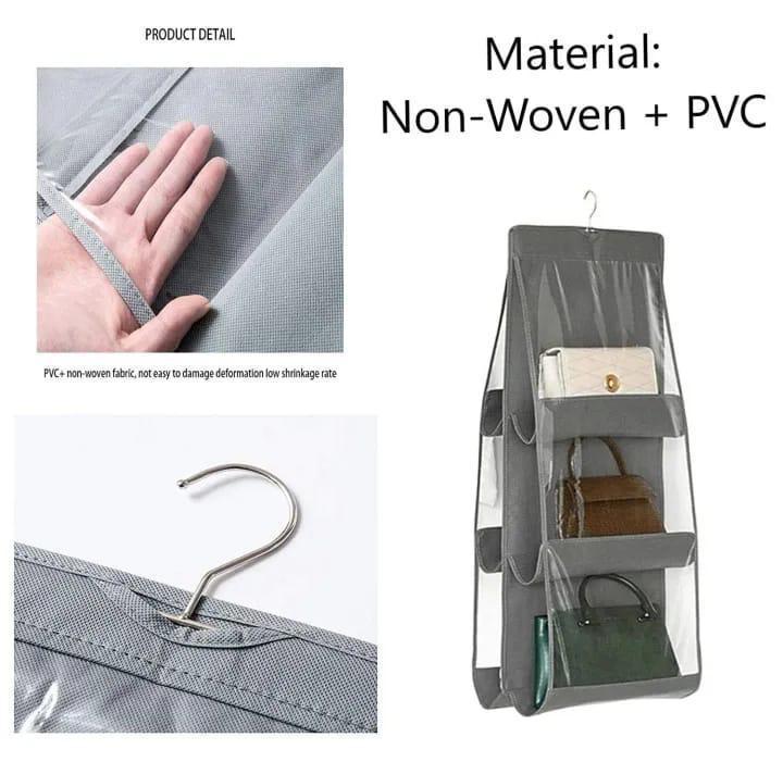 6 Pocket Hand Bag Organizer with Hanger