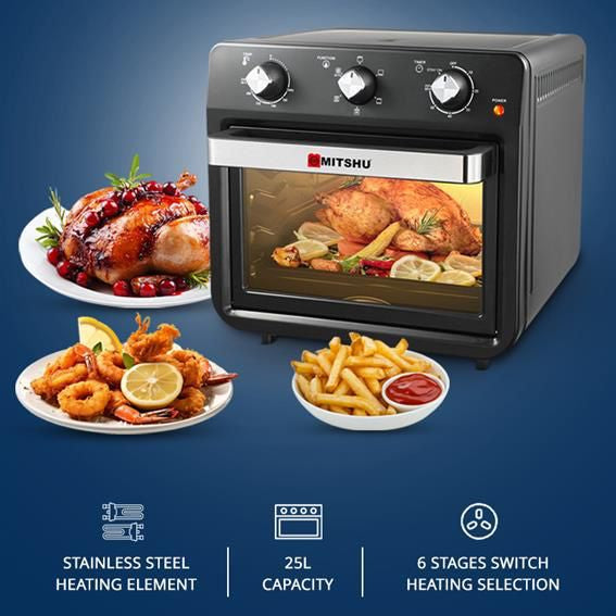 Mitshu Air Fryer OVen 25L MEO-CKAF25