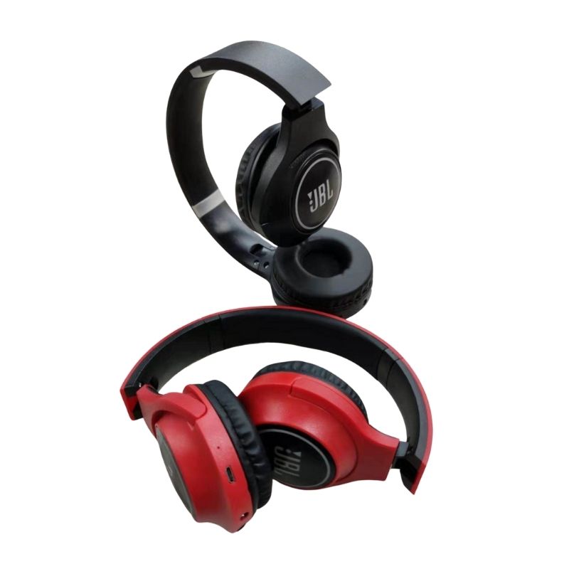 JBL JB79 Wireless Headset in black and red variants with cushioned ear cups and foldable design, perfect for mobile accessories and wireless audio use.