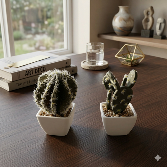 Mini Artificial Cactus Plant