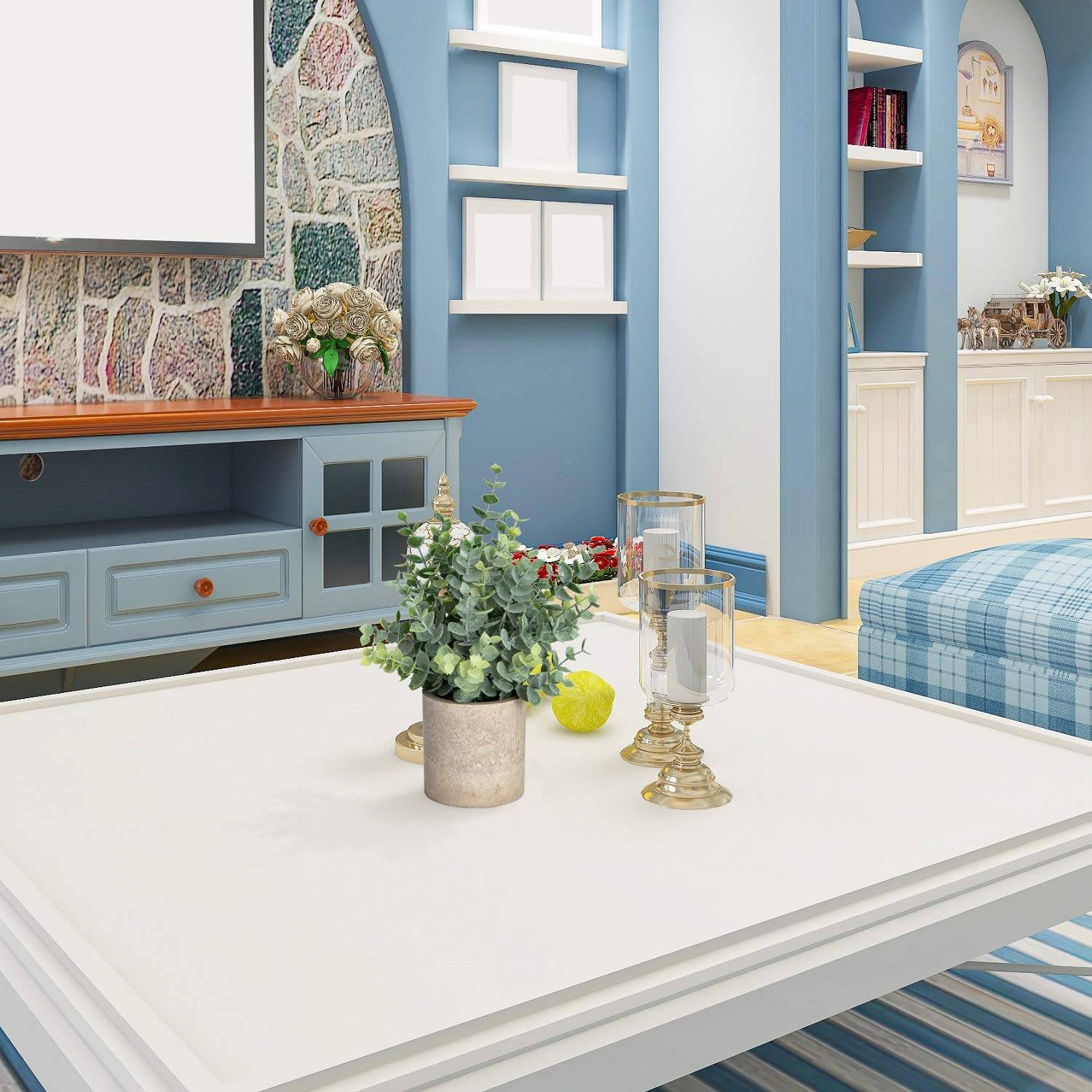 Artificial Plastic Eucalyptus Plant Bamagate.com