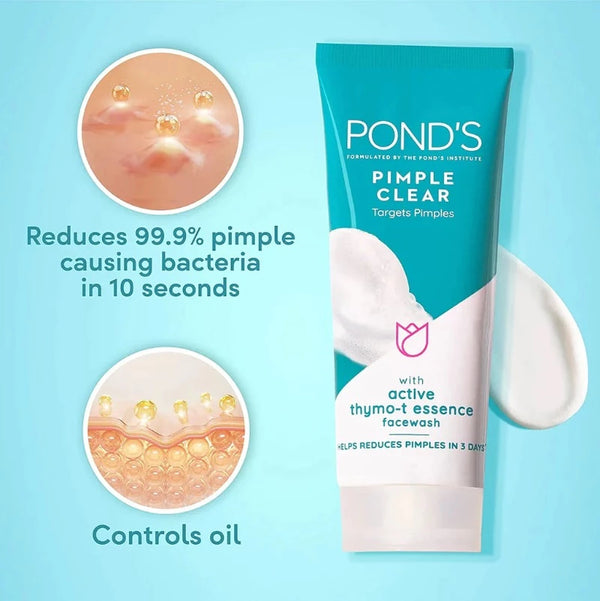 Ponds Face Wash Pimple Clear 50G