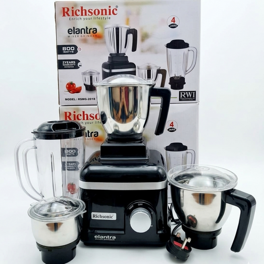 Richsonic Elantra 800W Mixer Grinder (RSMG-2018)
