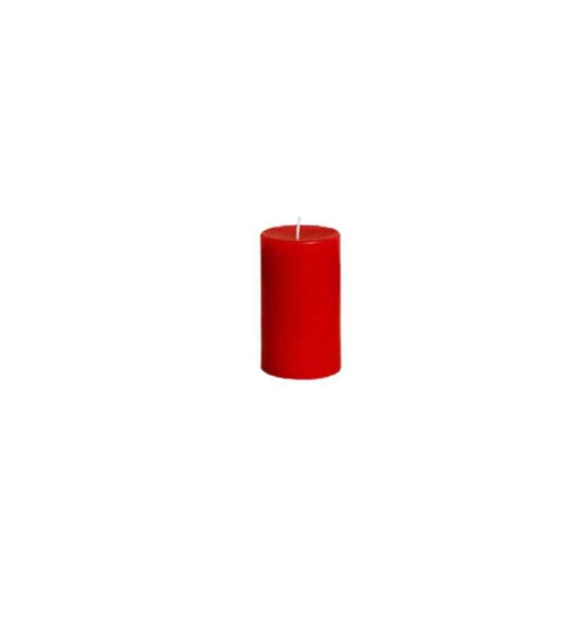 Pillar Small Candle Red 3 in a vibrant red color, ideal for home decor and ambiance. Perfect for home fragrances and decorative settings.