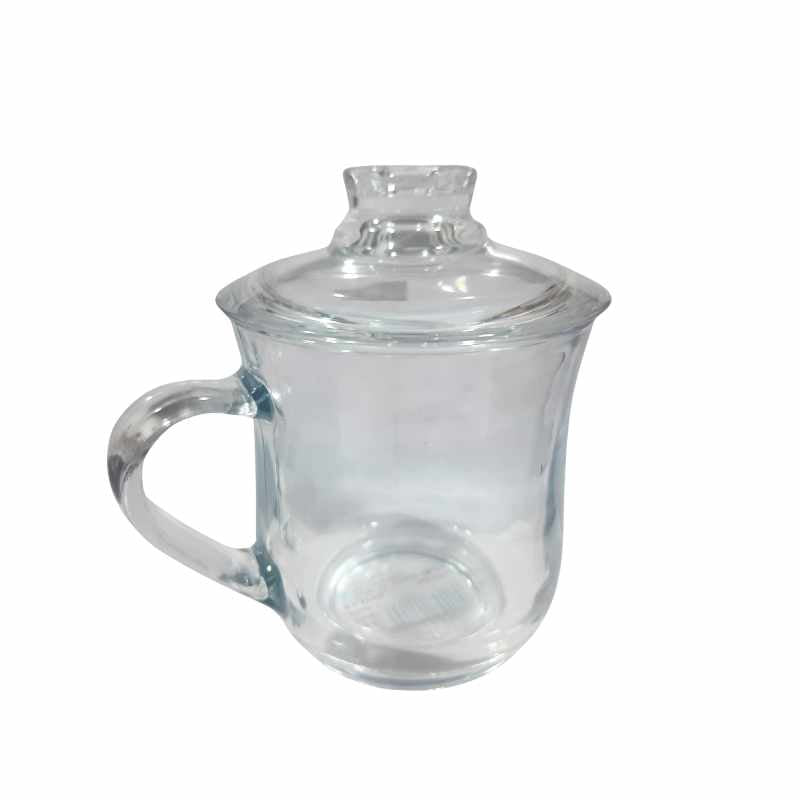 Glass Cup with Lid 325 ml