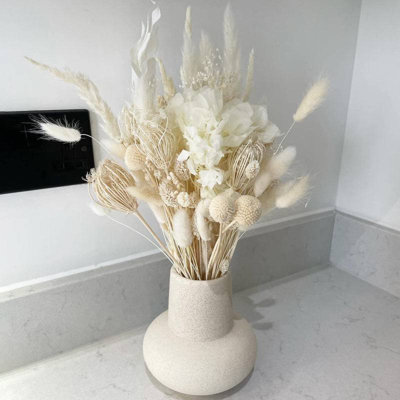 White Ceramic Matte Vase