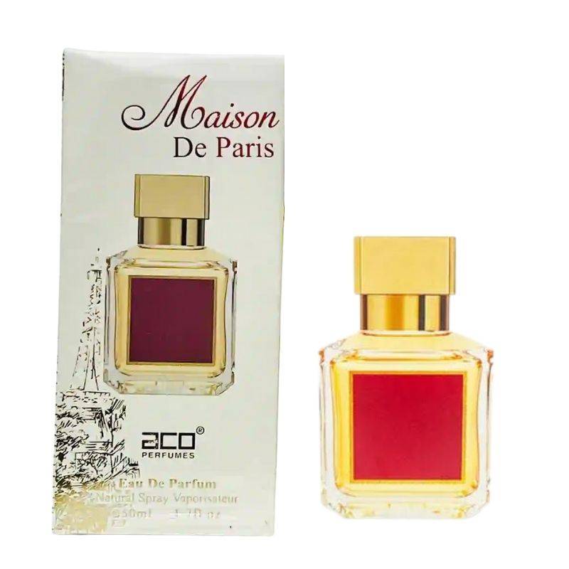 Masison De Paris Perfume - 50ml Luxury Women's fragrance with floral and woody notes. Elegant glass bottle with gold cap, perfect for modern women.