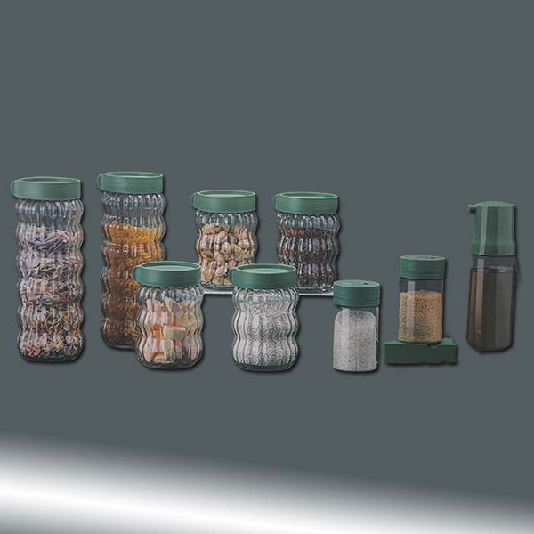 9 PCS  Glass Storage Bottles Gift Pack