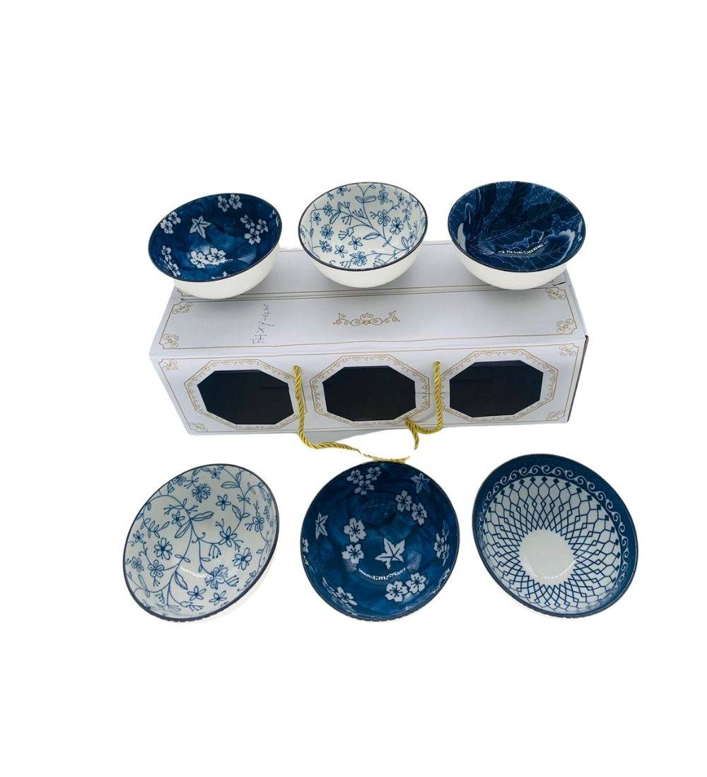 ceramic porcelain dessert bowls 6 pcs