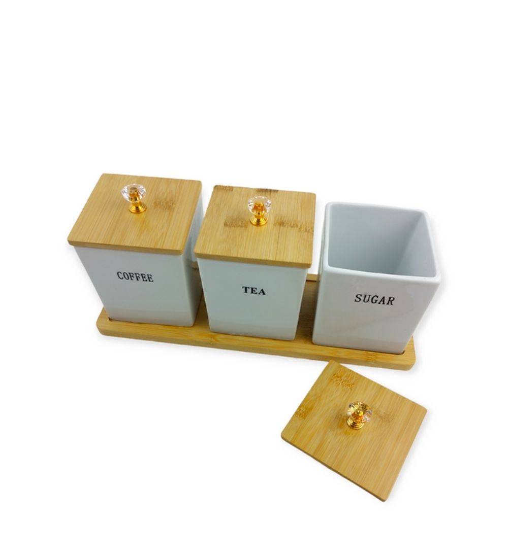 Coffee Tea Sugar Canisters 