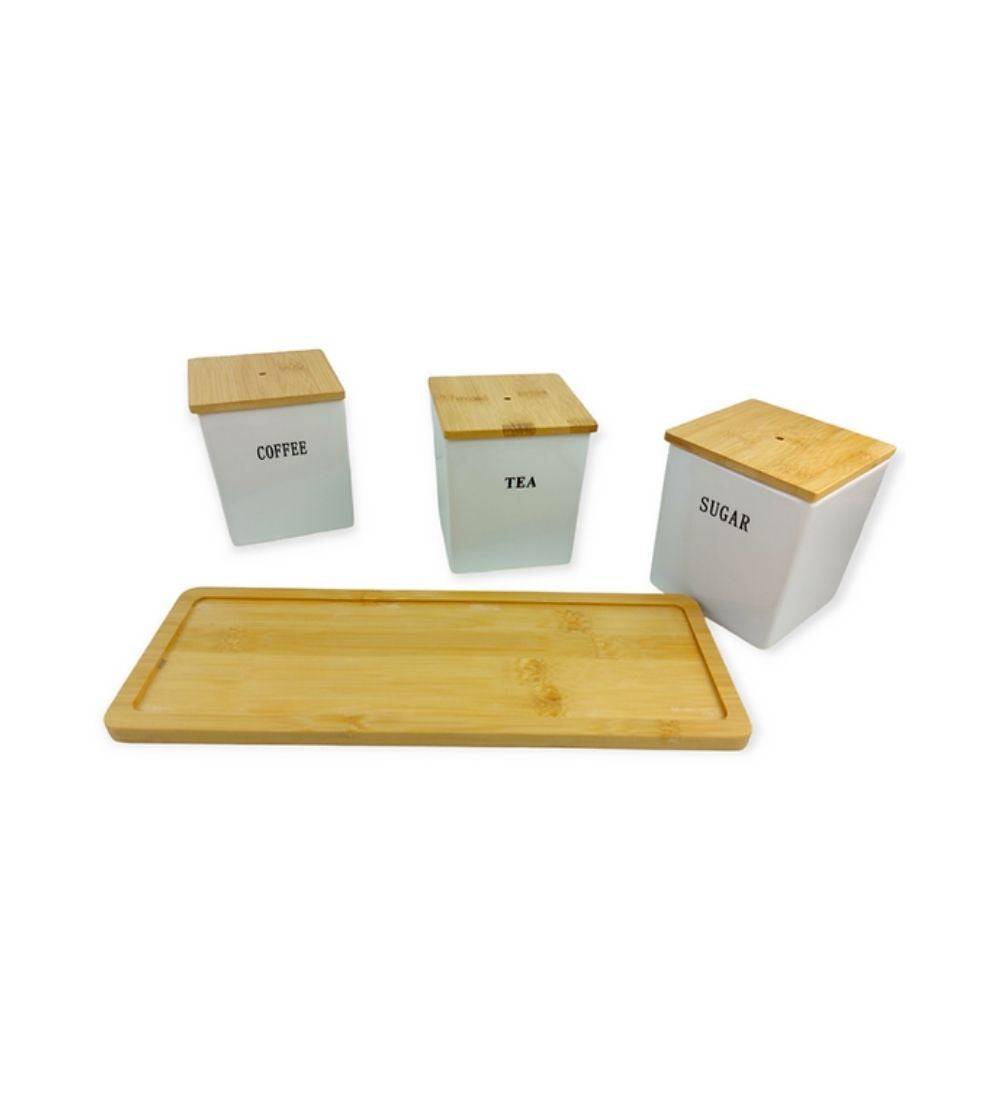 Coffee Tea Sugar Canisters 