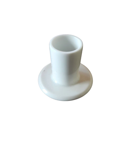 Minimalist White Ceramic Toothpick Holder with a glossy finish, perfect for modern kitchen and dining decor.