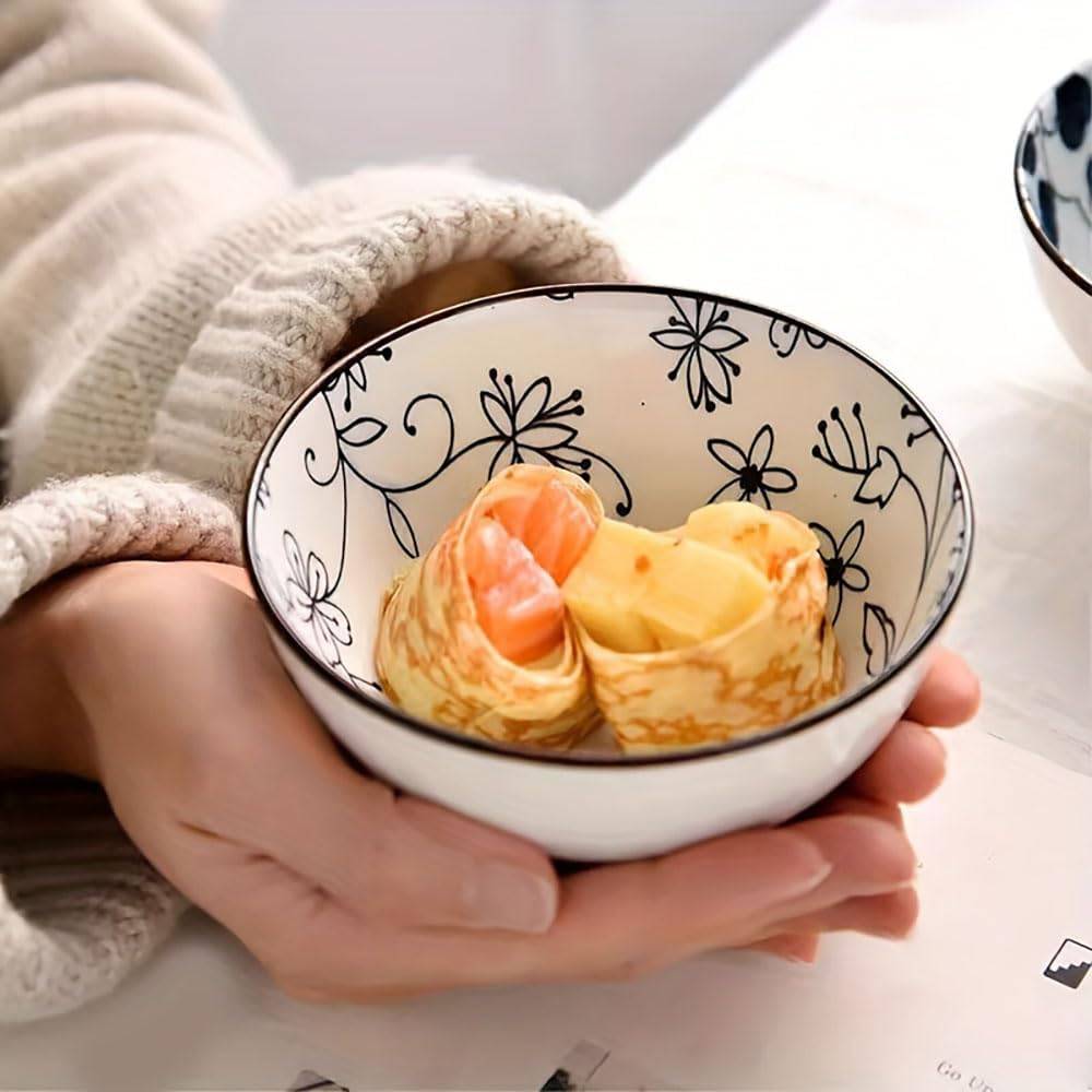 ceramic porcelain dessert bowls 6 pcs