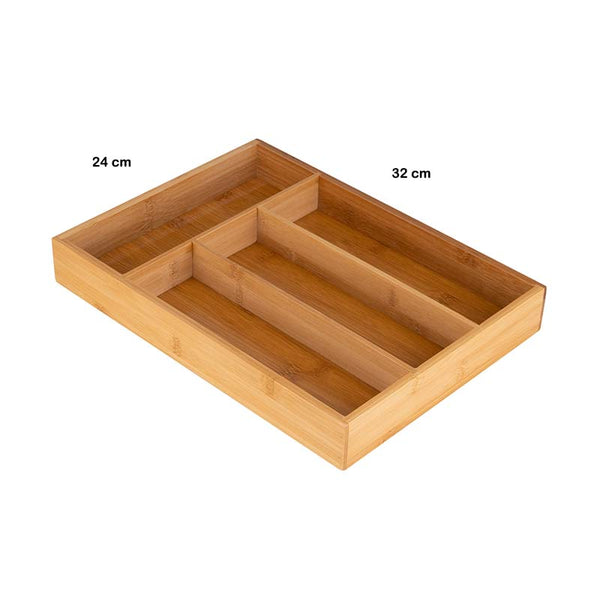 Cutlery Tray Bamboo 4 Sections