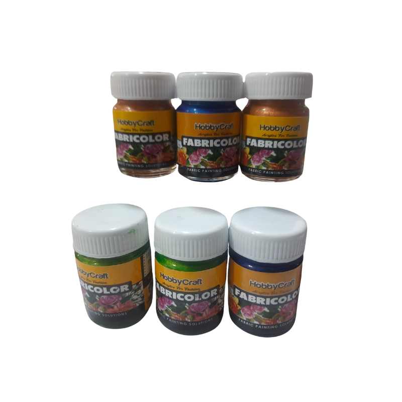 6 PCs Assorted Acrylics Colours 15ml