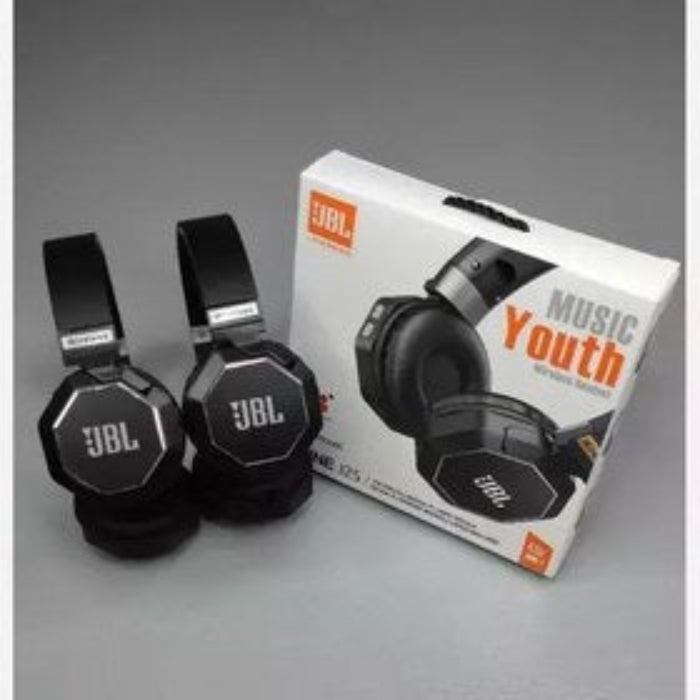 JBL J25 Wireless Bluetooth Headphones in black with retail box labeled 'Music Youth'. Buy JBL J25 Wireless Bluetooth Headphones Price Sri Lanka.