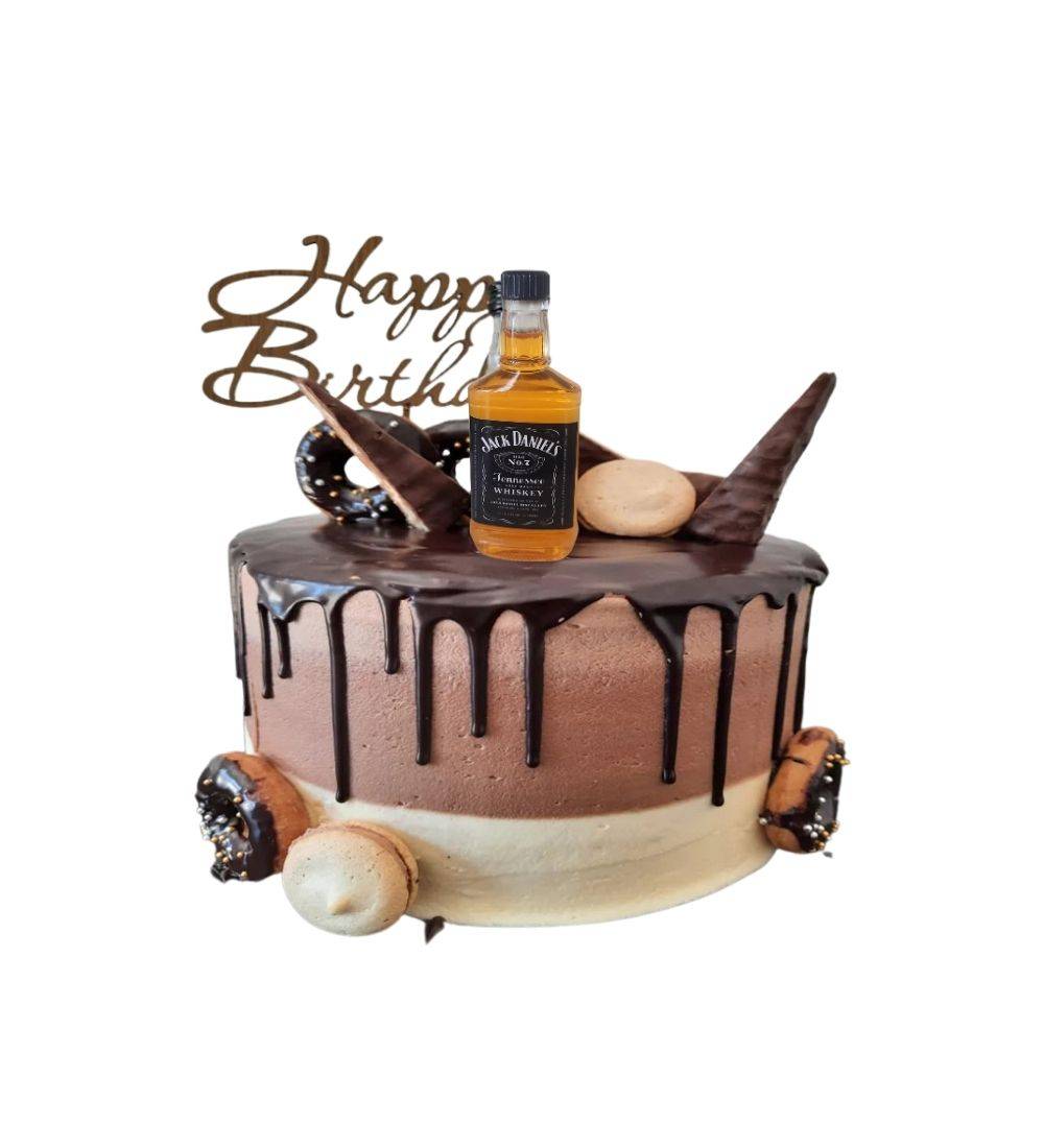 Jack Daniel Cake Topper Bottle