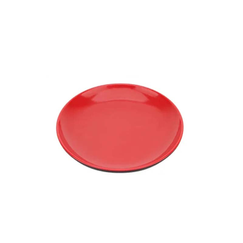 Melamine Round Plate Red 24 cm