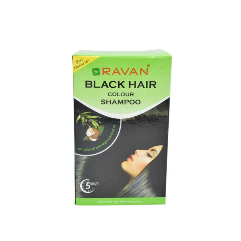 Ravan Black Hair Colour Shampoo 