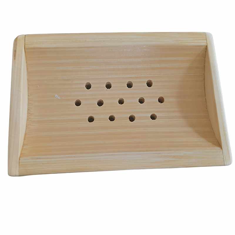 Bamboo Soap Dish - Eco Friendly Design with drainage holes for quick drying. Ideal for sustainable bathroom setups from Bamagate.com.