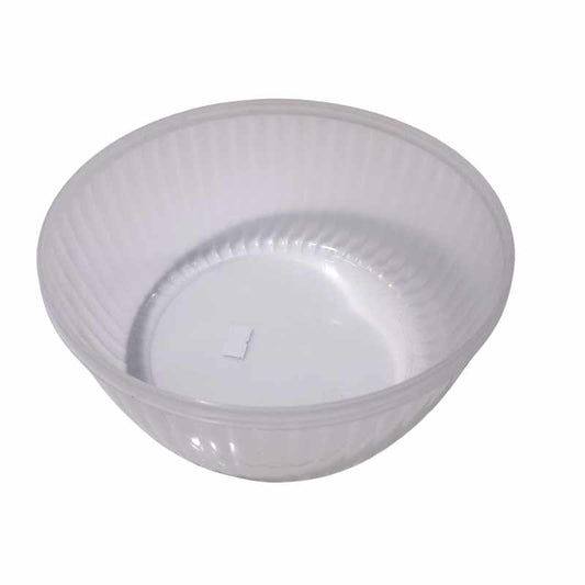 Transparent Plastic Food Storage Box Round 1.5 L without lid, perfect for organizing food in kitchen or office. BPA-free and easy to clean.