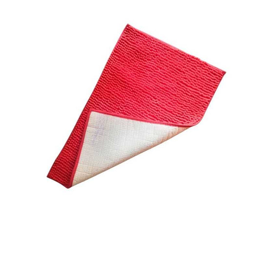 Backside view of Indoor Bedroom Nonslip Carpet 30 x 20 inch showing textured nonslip base. Perfect door mat for bedrooms and entryways in Sri Lanka.