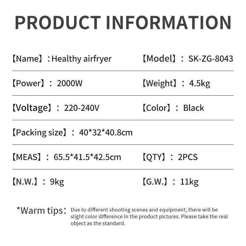 Soakan Smart Electric Air Fryer