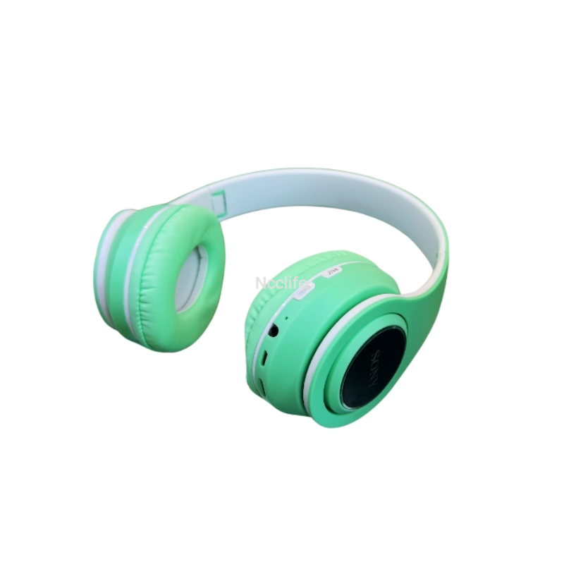 Mint green SONY XB86 Colorful Luminous Wireless Headset with padded ear cushions and built-in controls, ideal for stylish audio experiences.