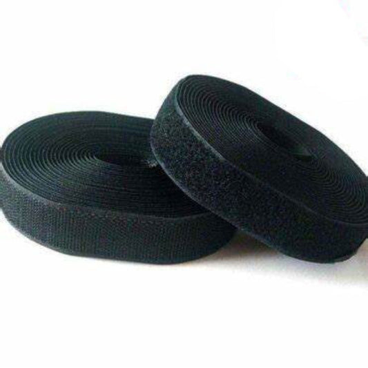 Velcro Self Adhesive Tape Black Roll 4.5m from Bamagate.com, ideal for arts and crafts fastening. Includes hook and loop fasteners for versatile use.
