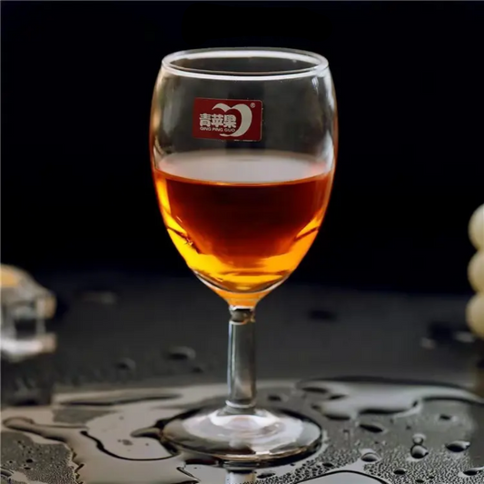 Short stem red wine glass filled with wine, part of 6PCS 235 ml set, ideal for elegant dining. Shop best price in Sri Lanka today.