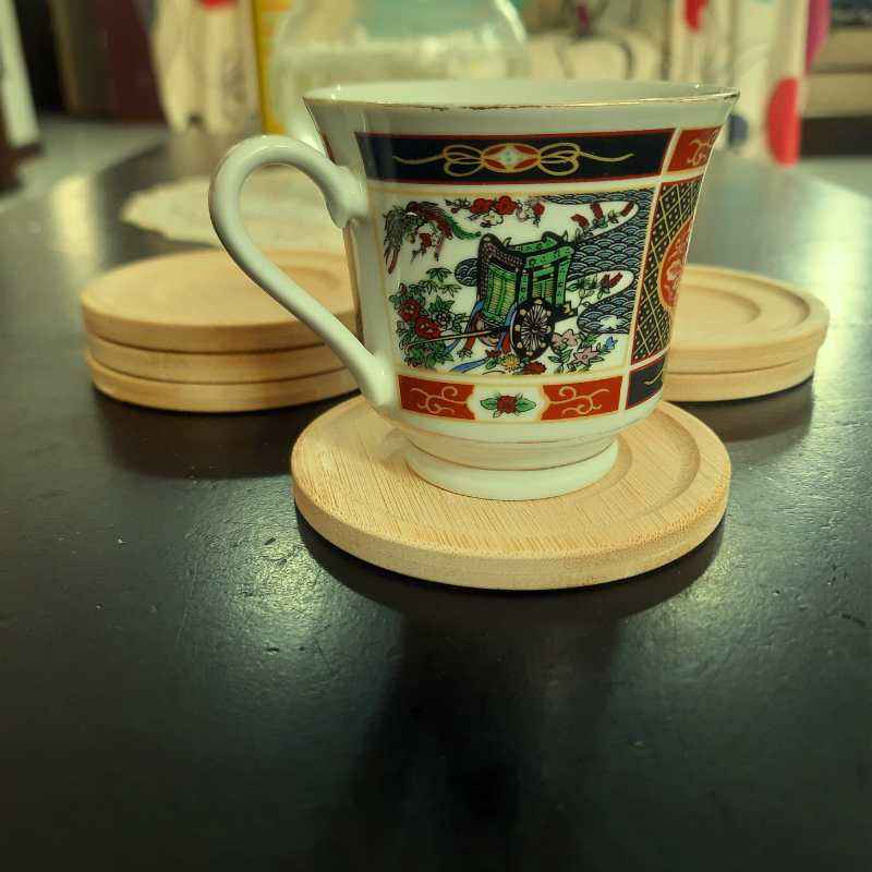 Bamboo Coaster Set