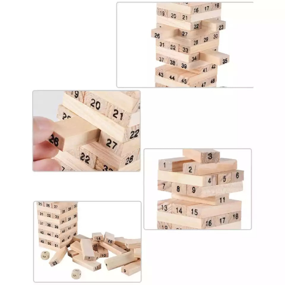 Wooden Toy Building Jenga