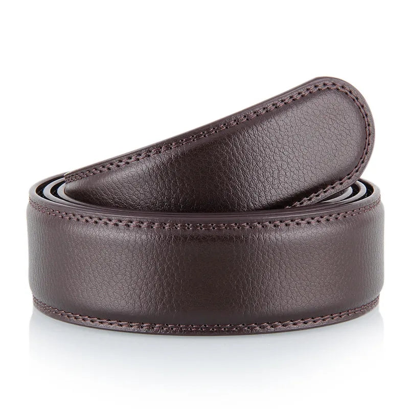 Men PU Leather Belt Automatic Buckle