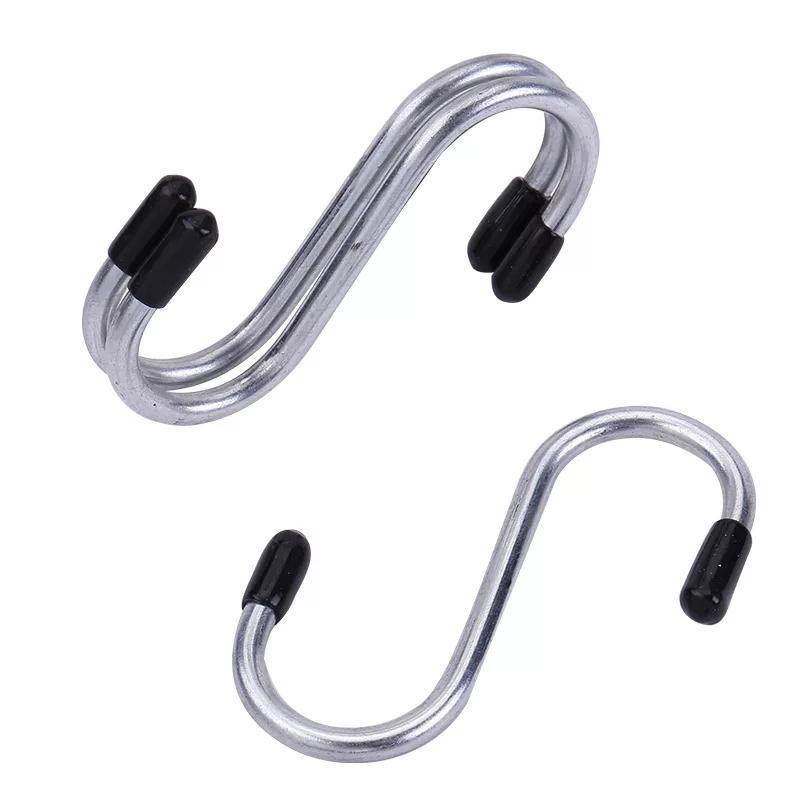 Metal Stainless Steel S Hook 4PCs